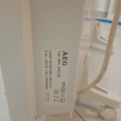 AEG Wkl 2003 space heater like new, for rooms up to 50 sqm