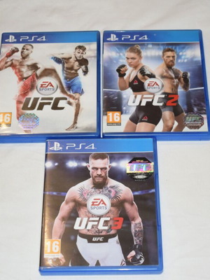 UFC 1, UFC 2 и UFC 3 употребявани игри за PS4