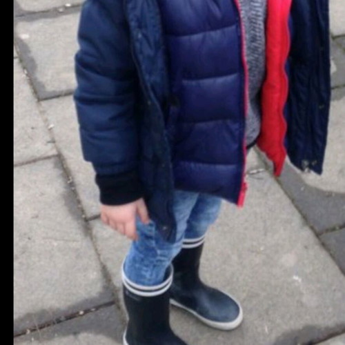 Aigle kids boot used no 33 navy blue