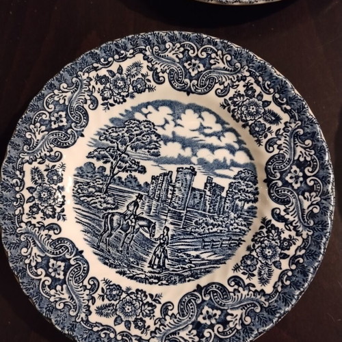 Vintage English Ironstone Plates set of 13, like new