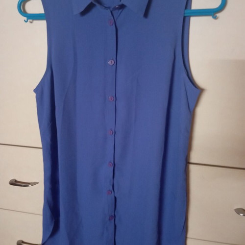 Long shirt new, blue and purple, size M