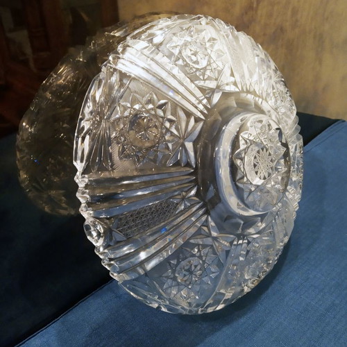 Crystal antique platter like new, 25cm diameter