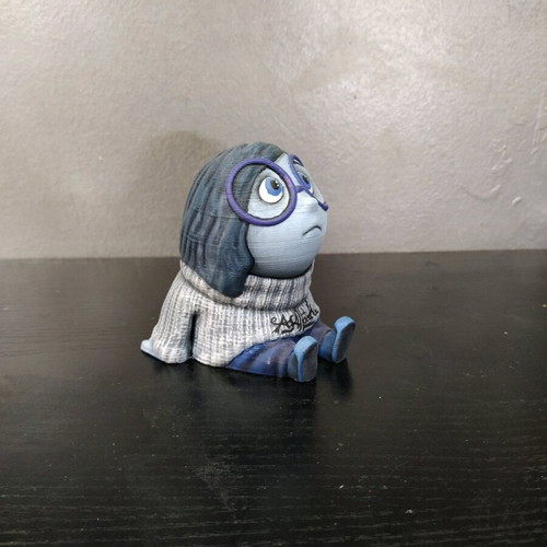Inside Out Sadness figure 10 cm 3D print hand-painted new