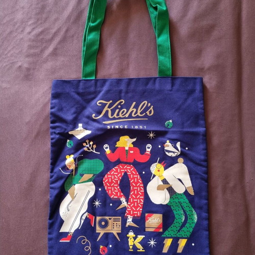 Kiehl's limited edition tote bag new with Maite Franchi design