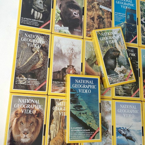 National Geographic VHS Collection of 17 New Sealed Documentaries Dubbed in Greek