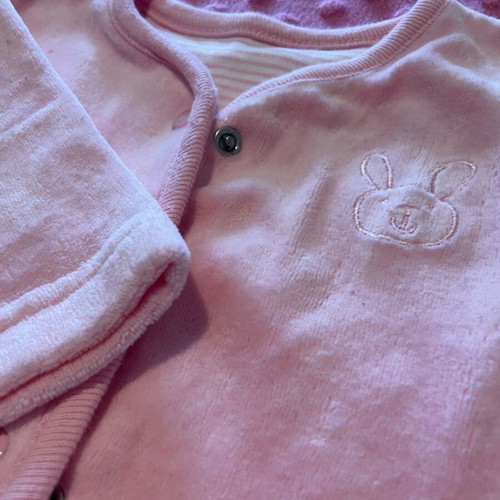 Mothercare baby girl jacket velour like new 0-3 months