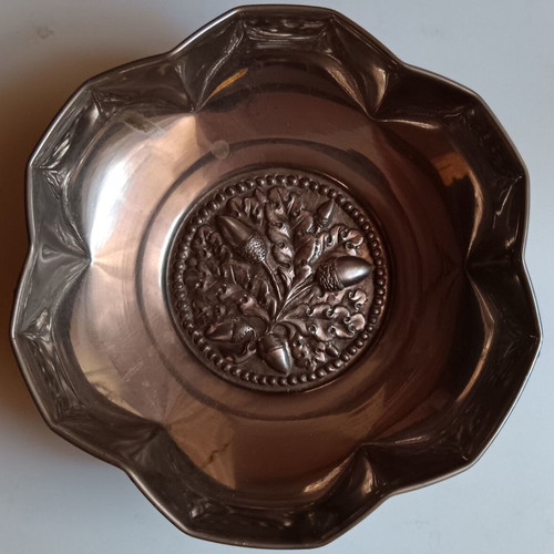 Silver-plated decorative centerpiece used
