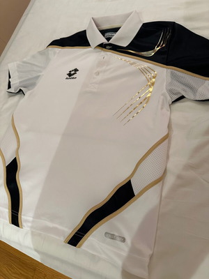 Lotto sports shirt used, size M, black and white