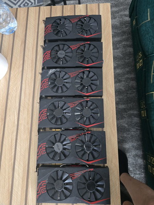 Asus RX470 4GB mining graphics cards used, pack of 6