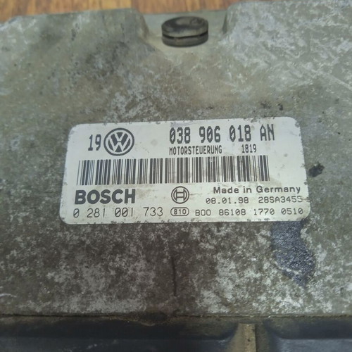 ECU computer VW Golf 1.9 TDI used 038906018AN 0281001733