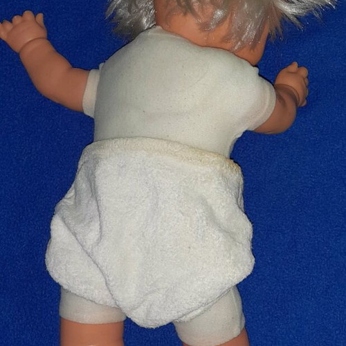 Badea doll used, 50 cm, Italian vintage without clothes