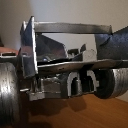 Plastic Formula 1 model used, 47 cm long, unknown origin