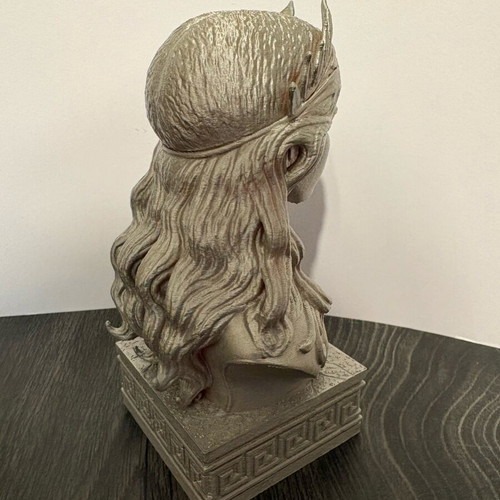 Silver bust statue 15cm new, mythological aesthetic