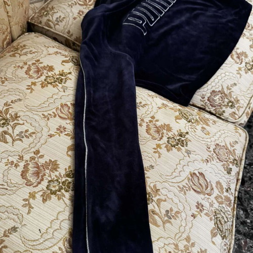 Puma crop velvet long sleeve dark purple No XS like new