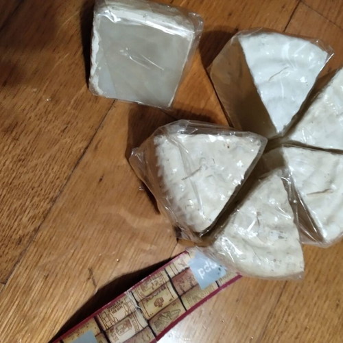 Ppd candles cheese design new, pack of 6 pieces