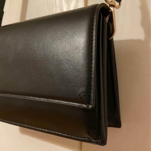 Zara black crossbody shoulder bag
