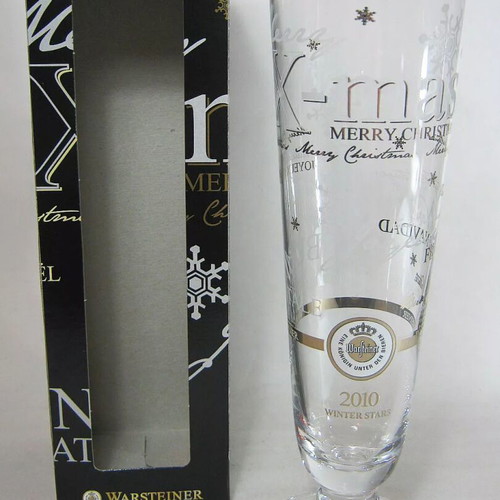 Warsteiner Winter Stars 0.33L Beer Glass new