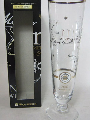 Warsteiner Winter Stars 0.33L Beer Glass new