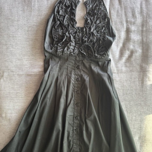 Black Halter Neck Dress with Ruffles Compagnia Fantastica like new, size M