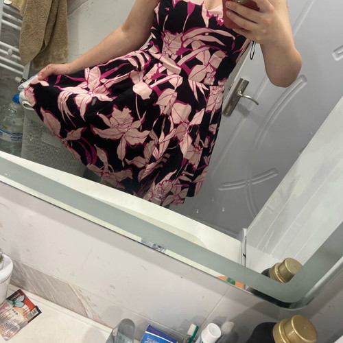 Morgan cocktail dress new, colorful print, size S-M