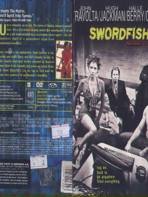 DVD Swordfish μεταχειρισμένο, περιπέτεια δράσης αστυνομική με υπότιτλους