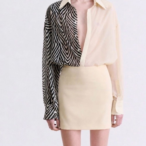 Vassia Kostara Zebra Print Shirt one size new