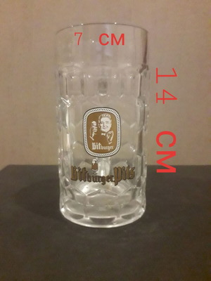 Bitburger pils 0.3 beer mug used