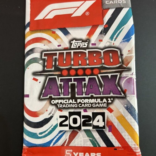 Topps 2024 Turbo Attax Formula 1 F1 booster pack with 10 cards
