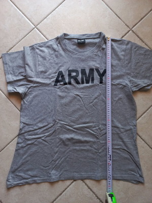 Mil-Tec T-shirt κοντομάνικο γκρι με λογότυπο ARMY σαν καινούργιο