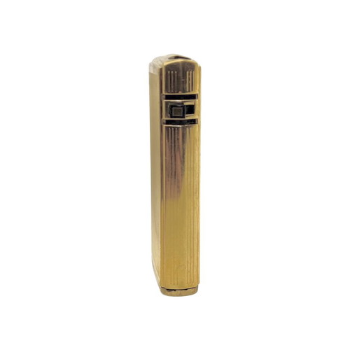 Ronson VARAFLAME electronic gas lighter gold plated like new