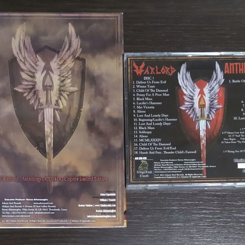 Warlord Anthology 2xCD and book like new, limited 400 copies
