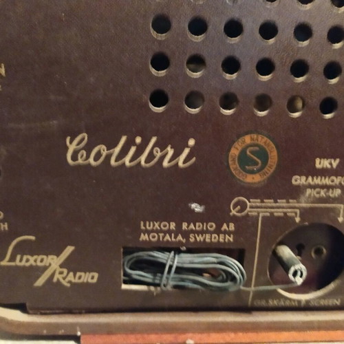 Vintage Luxor Radio Colibri used, 1950s from Sweden