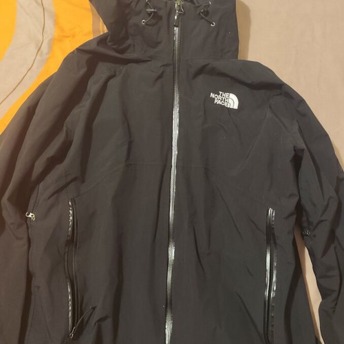 The North Face waterproof windbreaker jacket used, size large, black