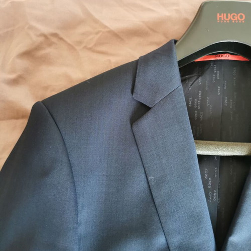 Hugo Boss blue suit with bow tie like new