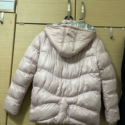 Ativo pink puffer jacket like new with fur and removable hood