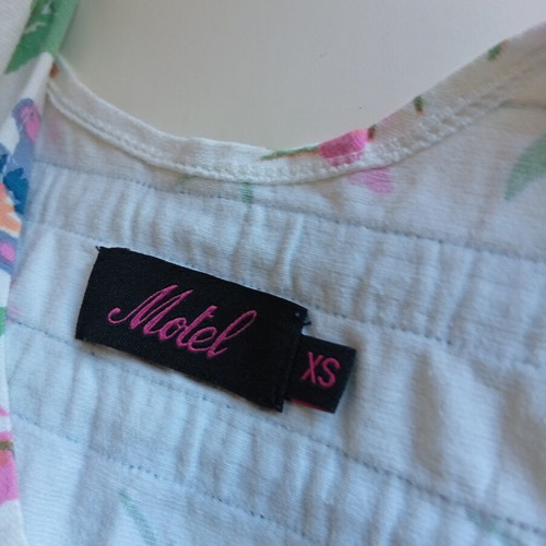 Motel floral mini dress like new, cotton, XS