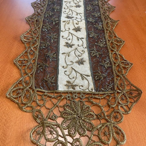 Lace embroidery new with festive lace