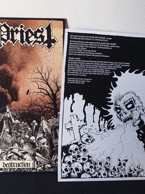 Bastard Priest Under The Hammer Of Destruction LP μεταχειρισμένο, κόκκινο βινύλιο