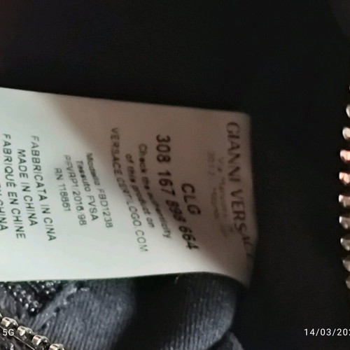 Versus Versace Saffiano Leather Crossbody Bag like new, black