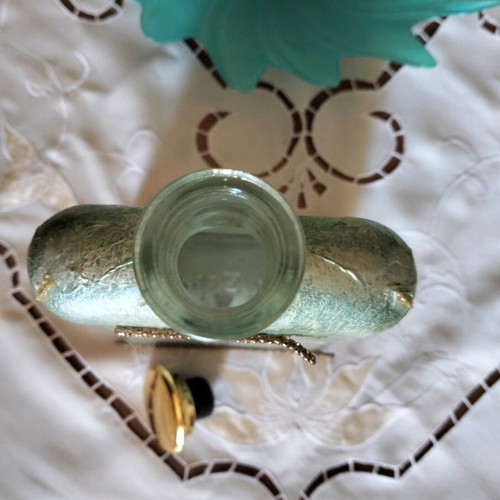 Vintage decorative liquid bottle used