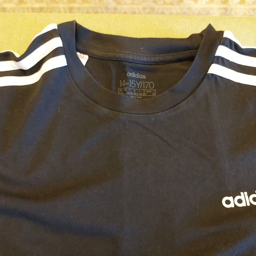 Adidas t-shirt for 14-15 years old kids, like new, black