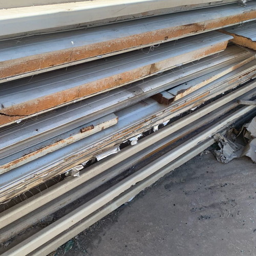 Used polyurethane sandwich insulation panels, various sizes