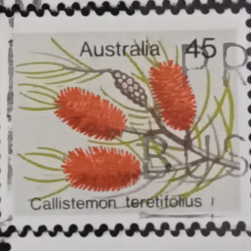 Australian Wildflowers Stamps used, 7 luxury sealed