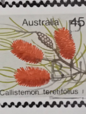 Australian Wildflowers Stamps used, 7 luxury sealed
