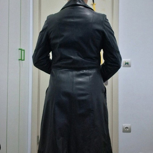 Leather jacket like new, black, size S