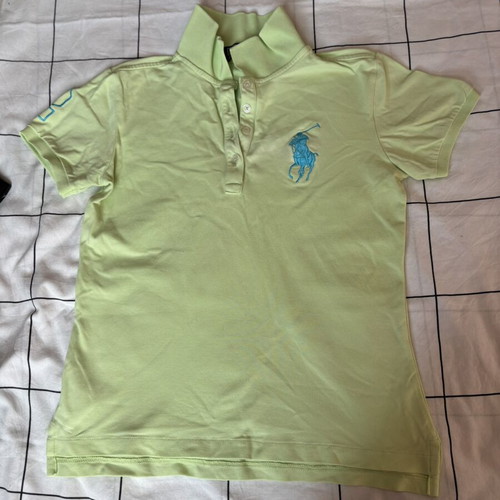 Polo Ralph Lauren lemon green shirt size M like new