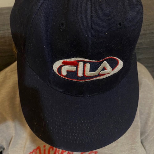Fila cap used, dark blue