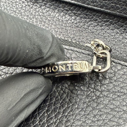 Montblanc leather wallet like new, black