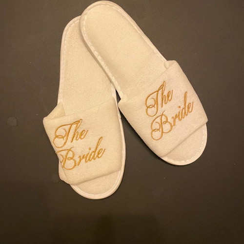 Bridal slippers unused, one size, The Bride