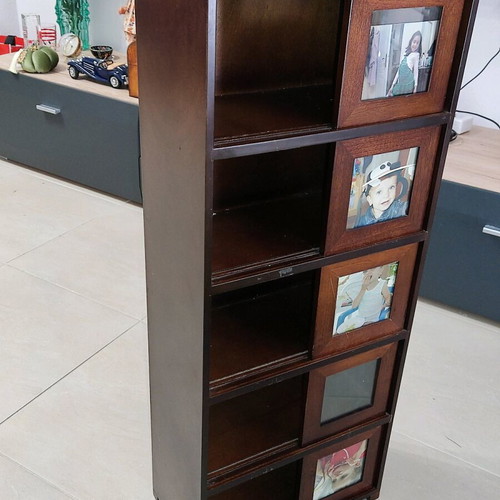 Wooden vintage CD cabinet like new, 84×18×34 cm